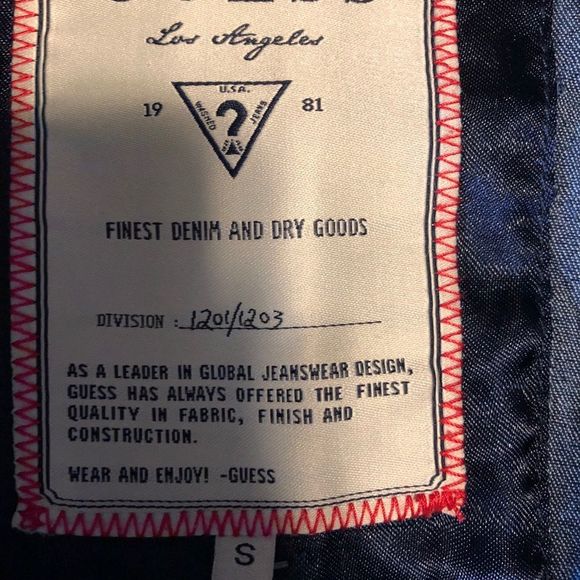 Guess short blue Jean jacket - Picture 7 of 12